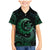 Personalised Polynesia Family Matching Mermaid Dress and Hawaiian Shirt With Islam Crescent And Star LT05 Son's Shirt Green - Polynesian Pride