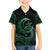 Personalised Polynesia Family Matching Puletasi Dress and Hawaiian Shirt With Islam Crescent And Star LT05 Son's Shirt Green - Polynesian Pride