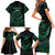 Personalised Polynesia Family Matching Short Sleeve Bodycon Dress and Hawaiian Shirt With Islam Crescent And Star LT05 - Polynesian Pride