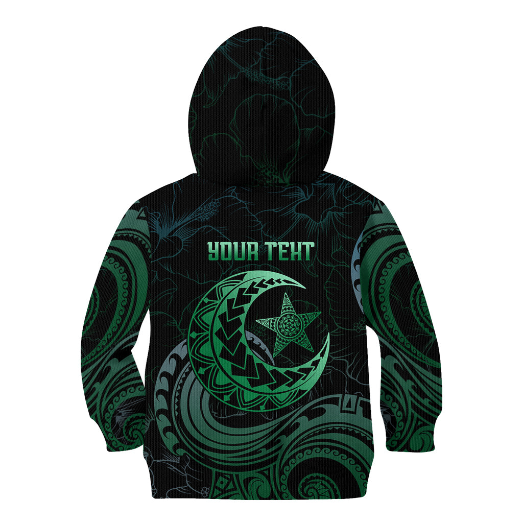 Personalised Polynesia Kid Hoodie With Islam Crescent And Star LT05 - Polynesian Pride