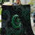 Polynesia Quilt With Islam Crescent And Star LT05 Green - Polynesian Pride