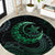 Polynesia Round Carpet With Islam Crescent And Star LT05 Green - Polynesian Pride