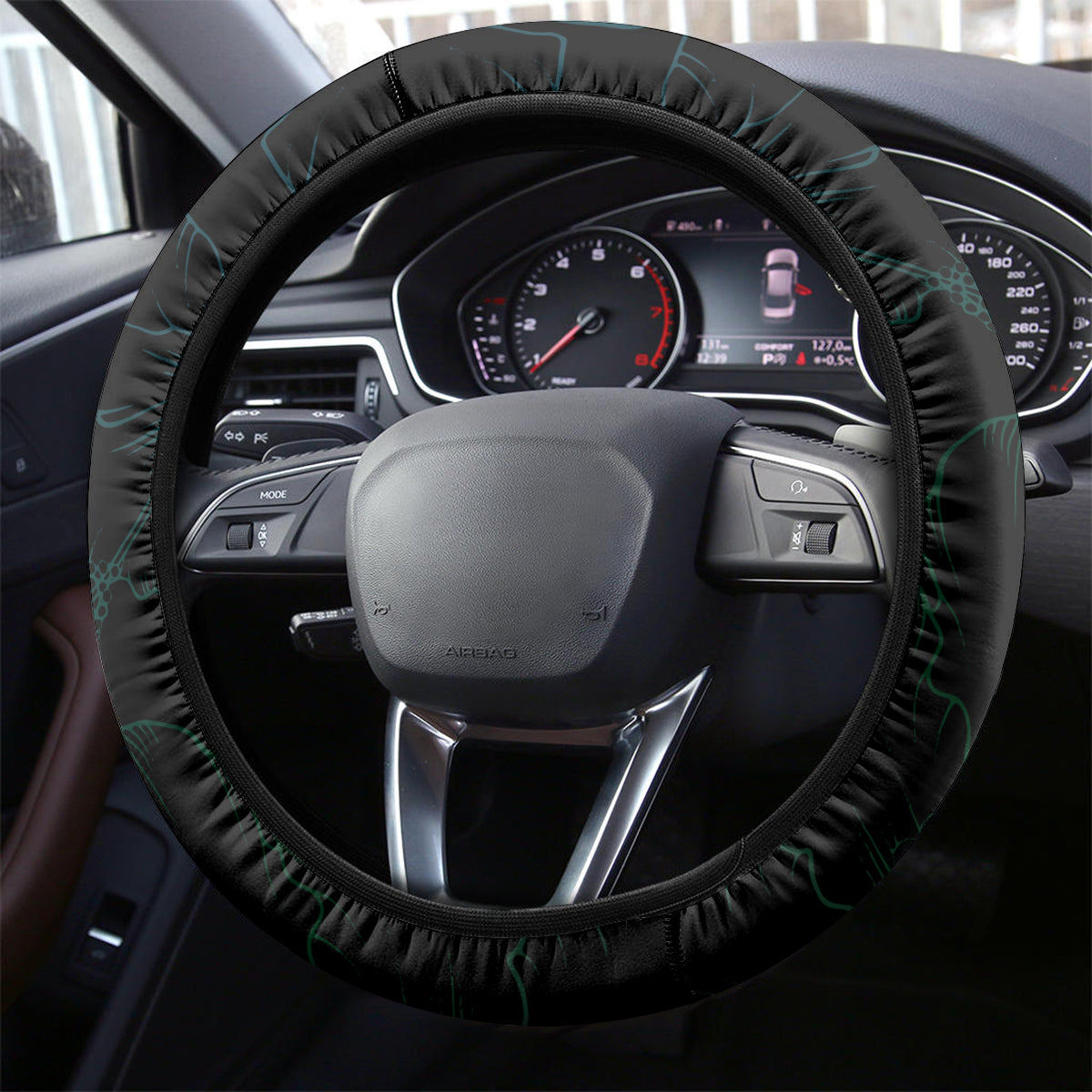 Polynesia Steering Wheel Cover With Islam Crescent And Star LT05 - Polynesian Pride