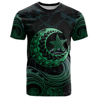 Personalised Polynesia T Shirt With Islam Crescent And Star LT05 Green - Polynesian Pride