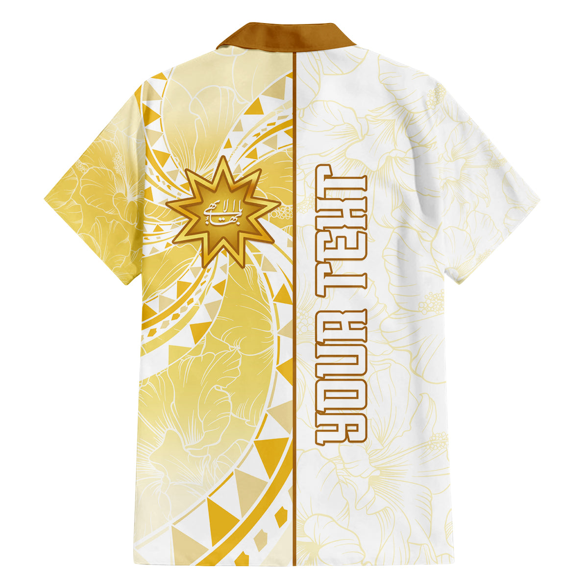 Personalised Polynesia Family Matching Puletasi Dress and Hawaiian Shirt Bahai Faith Symbol LT05 - Polynesian Pride