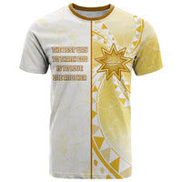 Personalised Polynesia T Shirt Bahai Faith Symbol LT05 Yellow - Polynesian Pride