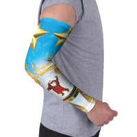 Fiji Christmas Arm Sleeves Snow Globe With Fijian Santa LT05