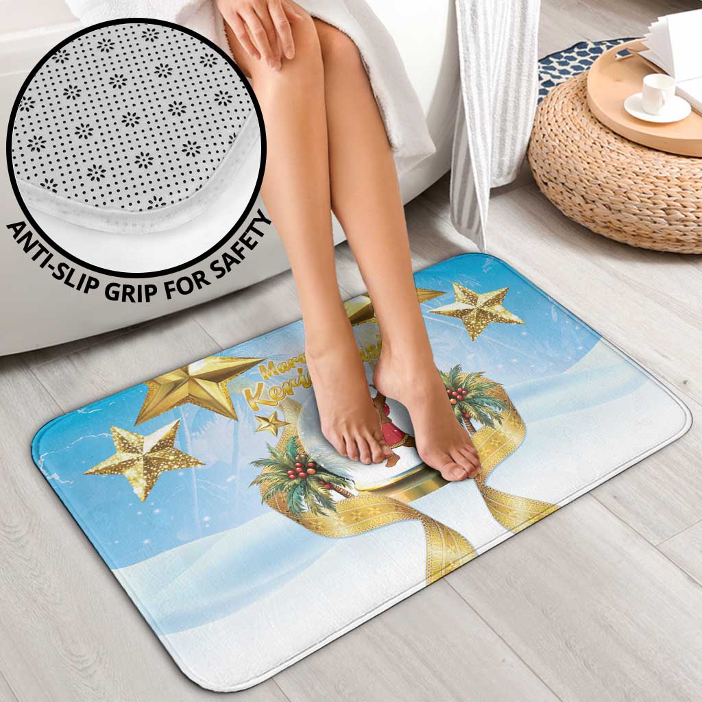 Fiji Christmas Bathroom Set Snow Globe With Fijian Santa LT05