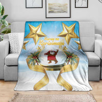 Fiji Christmas Blanket Snow Globe With Fijian Santa LT05