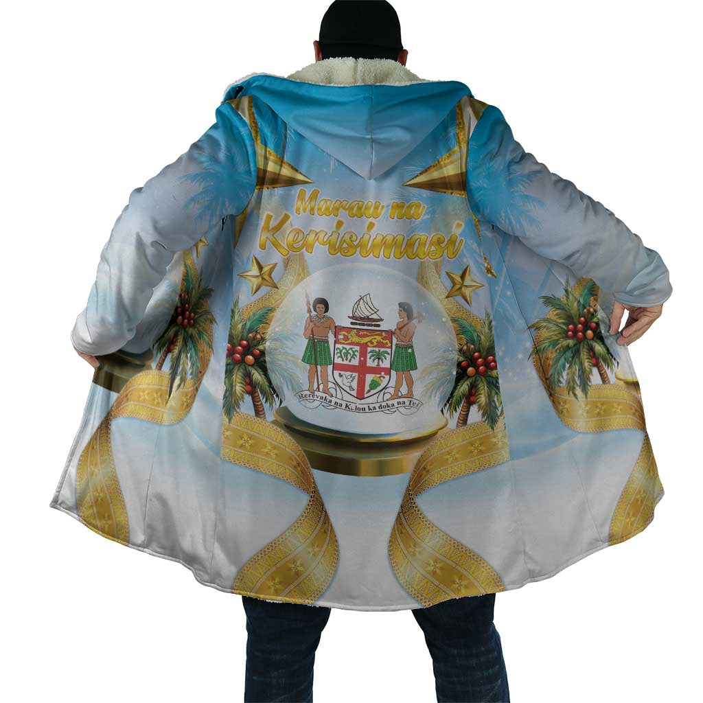 Fiji Christmas Cloak Snow Globe With Fijian Santa LT05