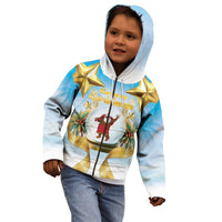 Fiji Christmas Kid Hoodie Snow Globe With Fijian Santa LT05