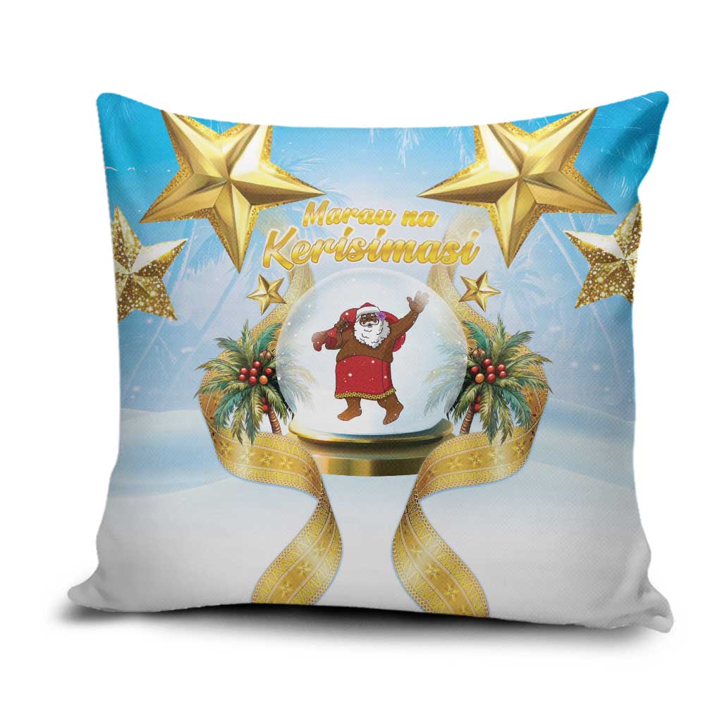 Fiji Christmas Pillow Cover Snow Globe With Fijian Santa LT05