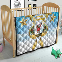 Fiji Christmas Quilt Snow Globe With Fijian Santa LT05