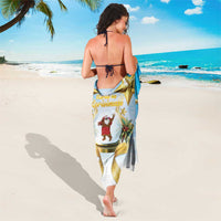 Fiji Christmas Sarong Snow Globe With Fijian Santa LT05