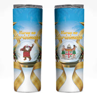 Fiji Christmas Skinny Tumbler Snow Globe With Fijian Santa LT05