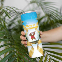 Fiji Christmas Skinny Tumbler Snow Globe With Fijian Santa LT05