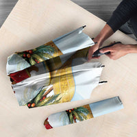 Fiji Christmas Umbrella Snow Globe With Fijian Santa LT05