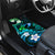 Personalised Hawaii Humuhumu Reef Triggerfish Car Mats Turquoise With Plumeria LT05 - Polynesian Pride