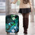 Hawaii Humuhumu Reef Triggerfish Luggage Cover Turquoise With Plumeria LT05 - Polynesian Pride