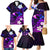 Personalised Hawaii Humuhumu Reef Triggerfish Family Matching Mermaid Dress and Hawaiian Shirt Violet With Plumeria LT05 - Polynesian Pride