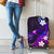 Hawaii Humuhumu Reef Triggerfish Luggage Cover Violet With Plumeria LT05 - Polynesian Pride