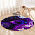 Hawaii Humuhumu Reef Triggerfish Round Carpet Violet With Plumeria LT05 - Polynesian Pride