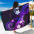 Hawaii Humuhumu Reef Triggerfish Sarong Violet With Plumeria LT05 One Size 44 x 66 inches Violet - Polynesian Pride