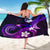 Hawaii Humuhumu Reef Triggerfish Sarong Violet With Plumeria LT05 - Polynesian Pride