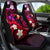 Personalised Hawaii Humuhumu Reef Triggerfish Car Seat Cover Maroon With Plumeria LT05 - Polynesian Pride