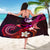 Hawaii Humuhumu Reef Triggerfish Sarong Maroon With Plumeria LT05 - Polynesian Pride