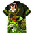 Personalised Hawaii Humuhumu Reef Triggerfish Family Matching Puletasi and Hawaiian Shirt Reggae With Plumeria LT05 - Polynesian Pride