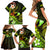 Personalised Hawaii Humuhumu Reef Triggerfish Family Matching Short Sleeve Bodycon Dress and Hawaiian Shirt Reggae With Plumeria LT05 - Polynesian Pride