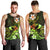 Personalised Hawaii Humuhumu Reef Triggerfish Men Tank Top Reggae With Plumeria LT05 - Polynesian Pride