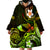 Personalised Hawaii Humuhumu Reef Triggerfish Wearable Blanket Hoodie Reggae With Plumeria LT05 - Polynesian Pride