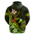 Personalised Hawaii Humuhumu Reef Triggerfish Zip Hoodie Reggae With Plumeria LT05 - Polynesian Pride