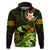Personalised Hawaii Humuhumu Reef Triggerfish Zip Hoodie Reggae With Plumeria LT05 Pullover Hoodie Reggae - Polynesian Pride