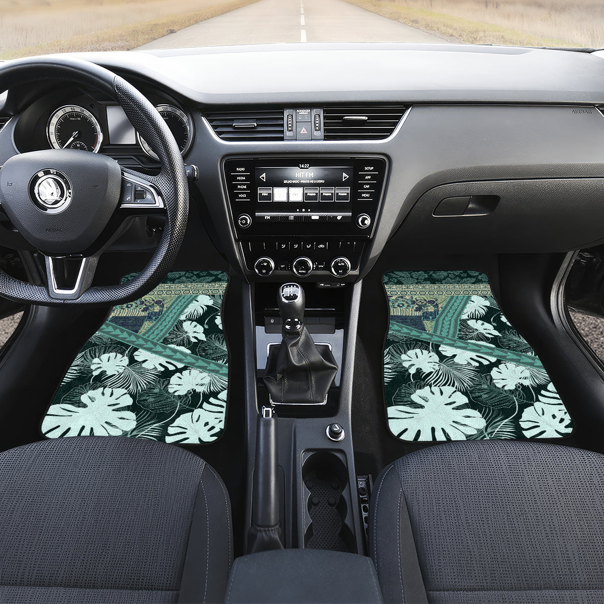 Hawaii Plant Kalo Car Mats Hawaiian Tapa Pattern LT05 - Polynesian Pride