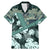 Hawaii Plant Kalo Family Matching Mermaid Dress and Hawaiian Shirt Hawaiian Tapa Pattern LT05 Dad's Shirt - Short Sleeve Green - Polynesian Pride