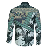 Hawaii Plant Kalo Family Matching Summer Maxi Dress and Hawaiian Shirt Hawaiian Tapa Pattern LT05 - Polynesian Pride