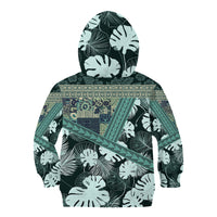Hawaii Plant Kalo Kid Hoodie Hawaiian Tapa Pattern LT05 - Polynesian Pride