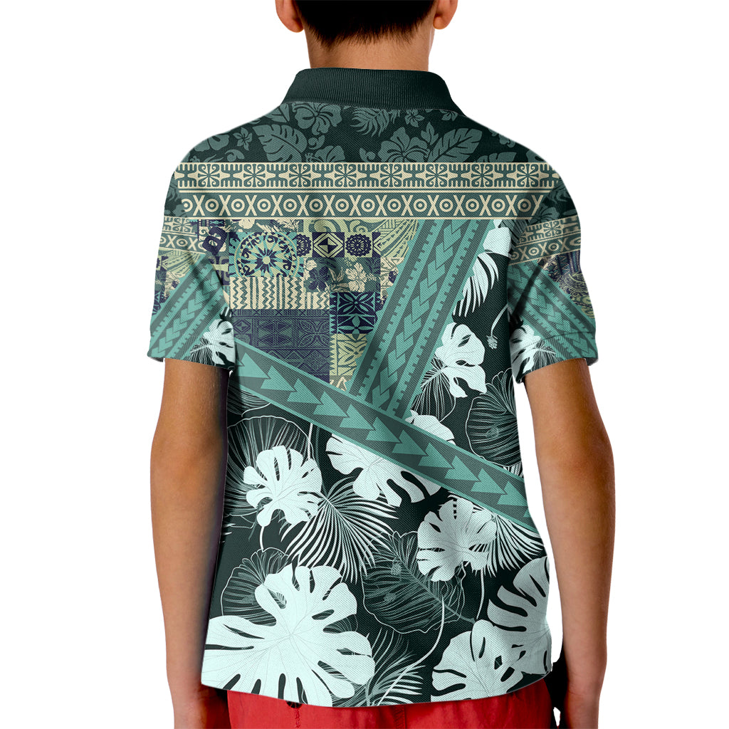 Hawaii Plant Kalo Kid Polo Shirt Hawaiian Tapa Pattern LT05 - Polynesian Pride