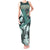 Hawaii Plant Kalo Tank Maxi Dress Hawaiian Tapa Pattern LT05 Women Green - Polynesian Pride