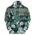 Hawaii Plant Kalo Zip Hoodie Hawaiian Tapa Pattern LT05 - Polynesian Pride