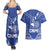 Northern Mariana Islands Couples Matching Summer Maxi Dress and Hawaiian Shirt Chamorro Warrior Tribal Pattern