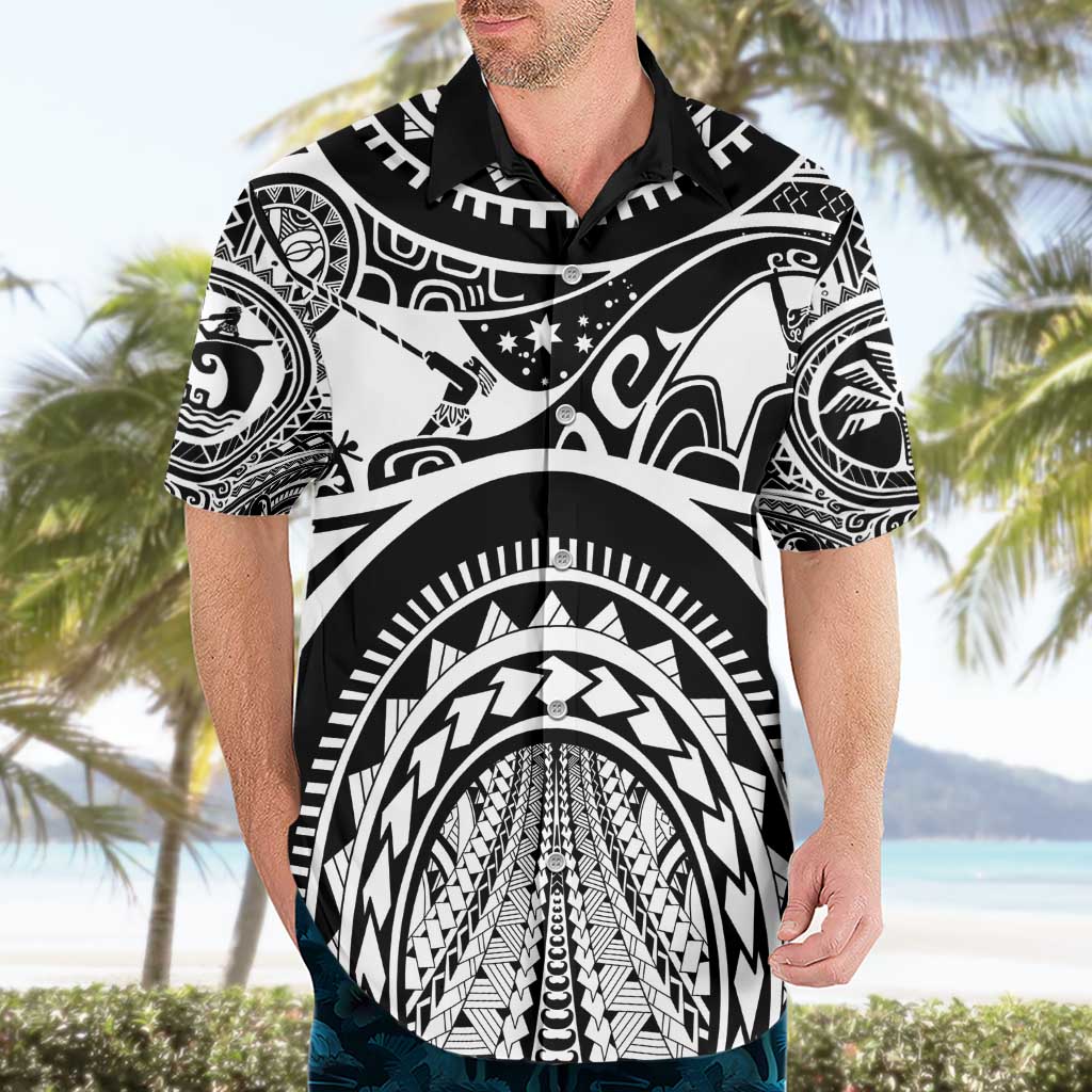 Polynesia Maui Tattoo Inspired Hawaiian Shirt Black Version LT05 - Polynesian Pride