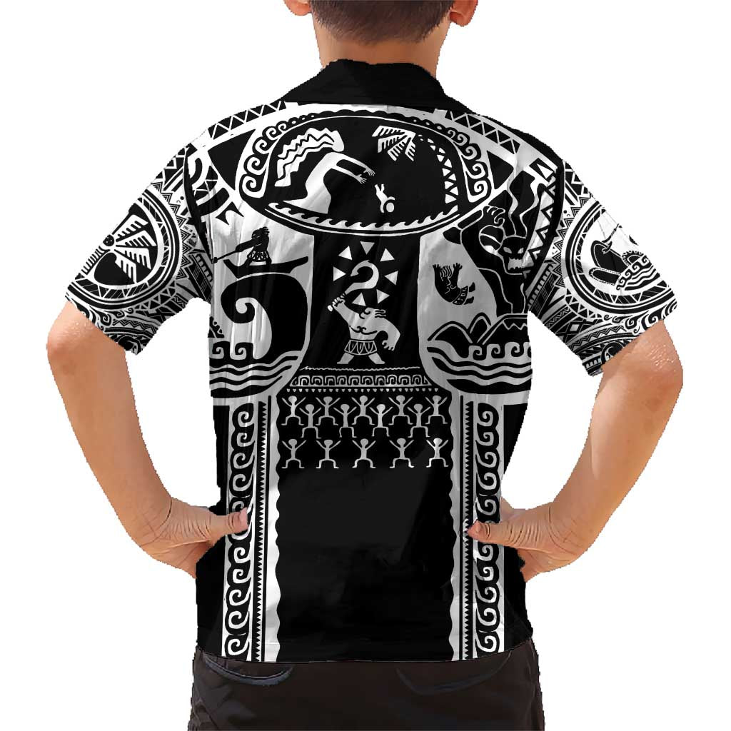 Polynesia Maui Tattoo Inspired Hawaiian Shirt Black Version LT05 - Polynesian Pride