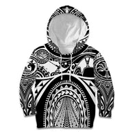 Polynesia Maui Tattoo Inspired Kid Hoodie Black Version