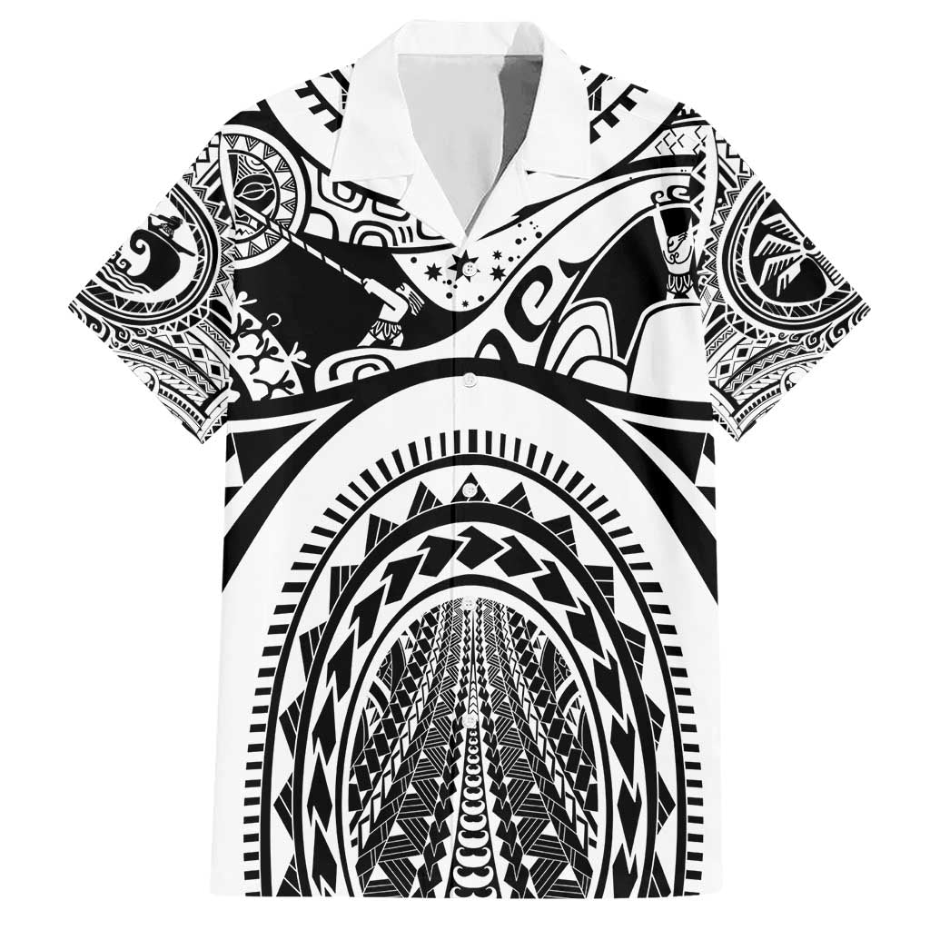 Polynesia Maui Tattoo Inspired Hawaiian Shirt White Version LT05 White - Polynesian Pride