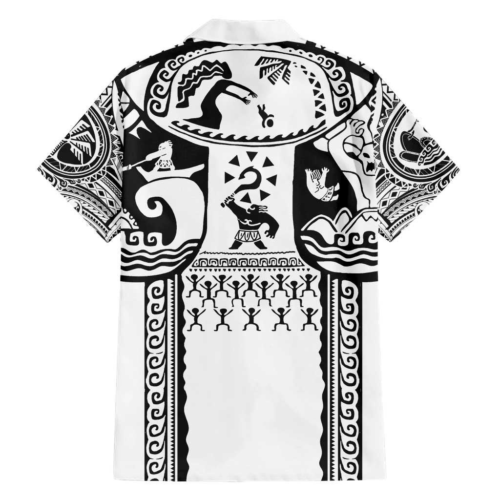 Polynesia Maui Tattoo Inspired Hawaiian Shirt White Version LT05 - Polynesian Pride
