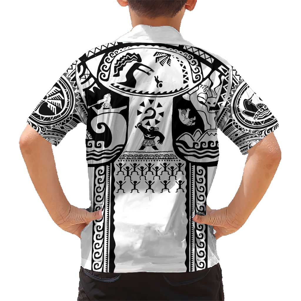 Polynesia Maui Tattoo Inspired Hawaiian Shirt White Version LT05 - Polynesian Pride